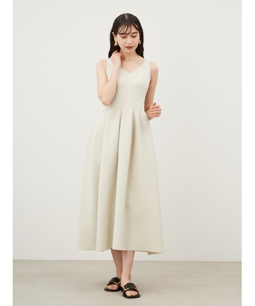 「Mila Owen」 ノースリーブワンピース 0 ブラック レディース_画像3