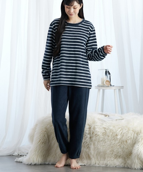 TENTAIL ネイビー フリース素材ルームウェアセット TENTAIL ネイビー フリース素材ルームウェアセット TENTAIL ネイビー