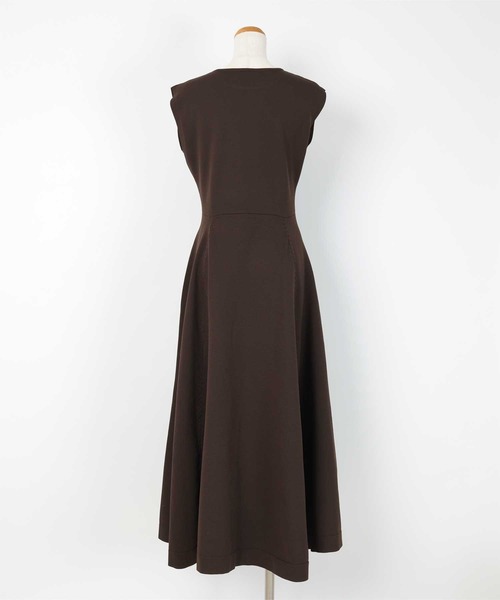 「ur's」 ノースリーブワンピース M ブラック レディース_画像4