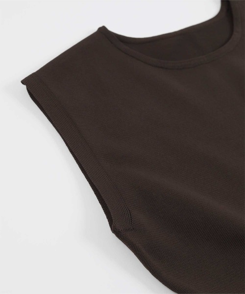 「ur's」 ノースリーブワンピース M ブラック レディース_画像6