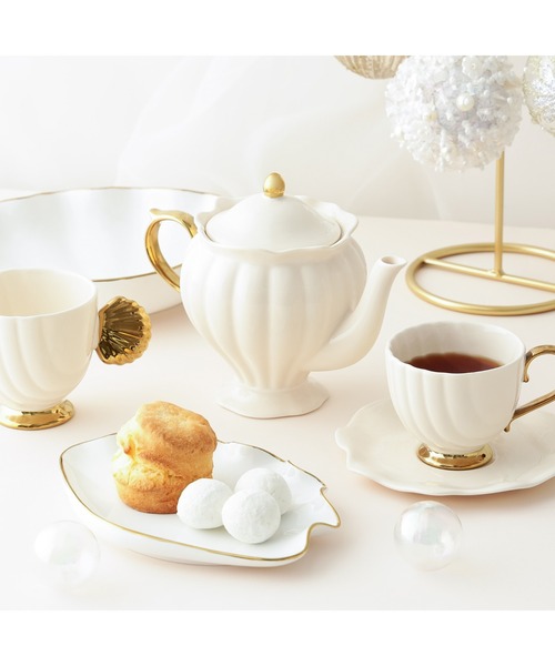 Francfranc（フランフラン） 食器 シェル ティーポット ベージュ