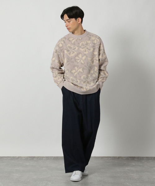LAKOLE（ラコレ） セーター ニット モール花柄ニットプルオーバー