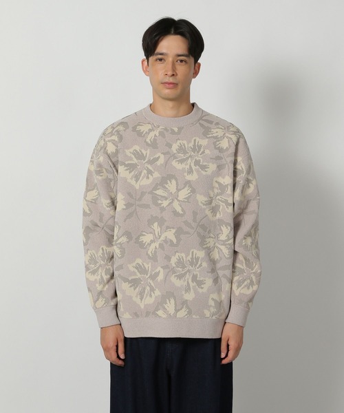 LAKOLE（ラコレ） セーター ニット モール花柄ニットプルオーバー