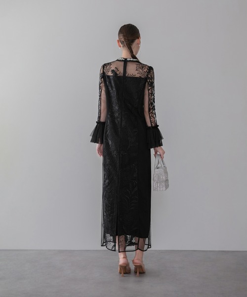 Leja（レジャ） ドレス 「LEJA」フラワーレースジュエルカラーIライン