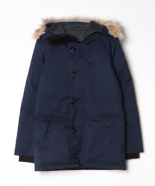 アブガルシア　ダウンジャケット　650グースダウン　XL ネイビー　刺繍ロゴ CANADA GOOSE（カナダグース） Expedition Parka ダウンジャケット
