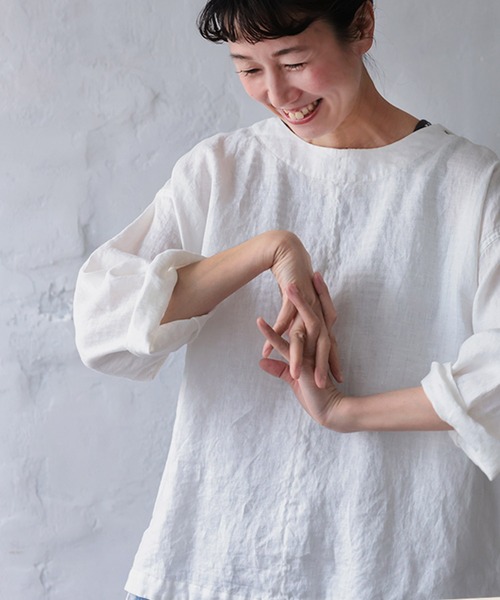 「soulberry」 長袖シャツ 4L オフホワイト レディース_画像2