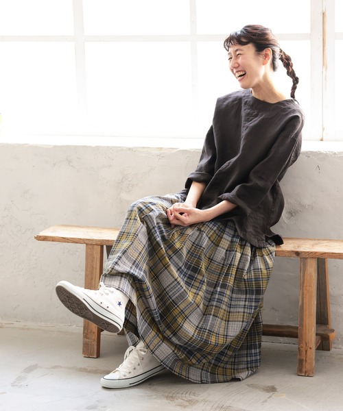 「soulberry」 長袖シャツ 4L オフホワイト レディース_画像3