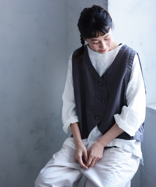 「soulberry」 長袖シャツ 4L オフホワイト レディース_画像9