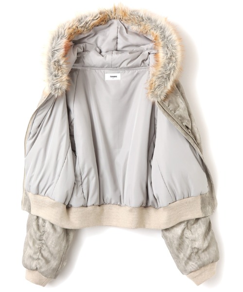 atmos girls コート アウター atmos pink Faux Fur Hooded Jacket