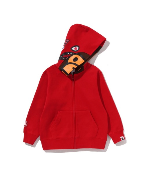 エイプ！キッズパーカー三点セット☆シャーク柄！サイズ90☆ A BATHING APE（アベイシングエイプ） パーカー MILO SHARK ZIP HOODIE