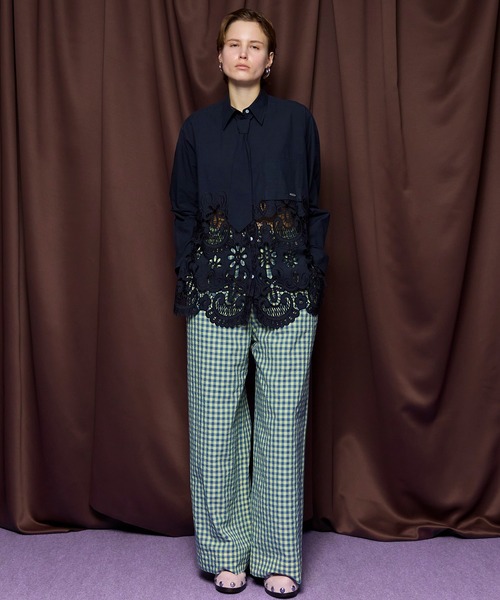 MAISON SPECIAL（メゾンスペシャル） ブラウス シャツ Hem Embroidery