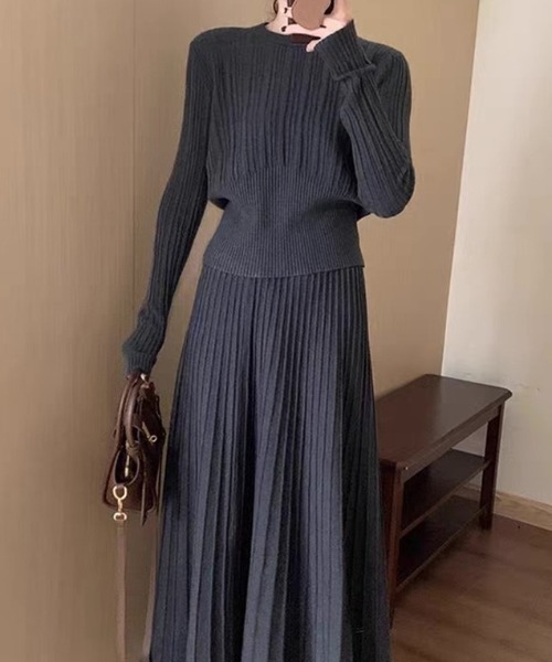 Diosfront セットアップ リブニットセットアップ レディース