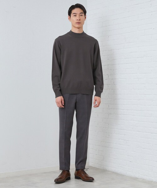 THE SHOP TK セーター ニット 「冬のビジネスシーンに最適」シルキー