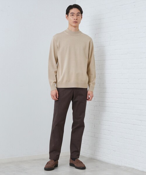 THE SHOP TK セーター ニット 「冬のビジネスシーンに最適」シルキー