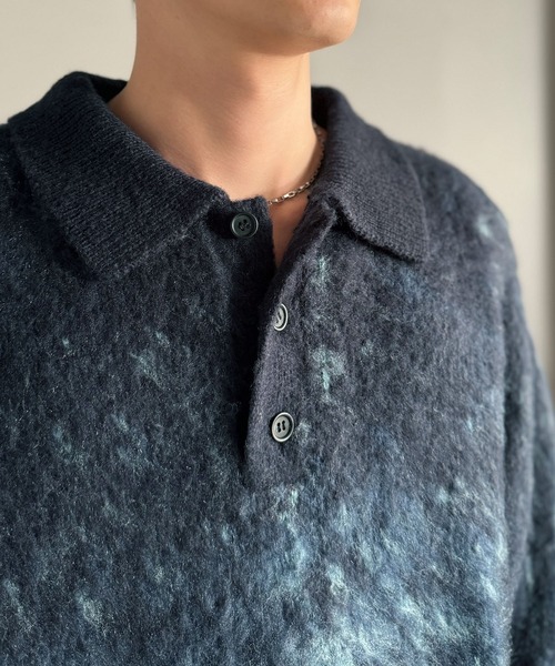 「Classical Origin」 長袖ニット SMALL ネイビー メンズ_画像5