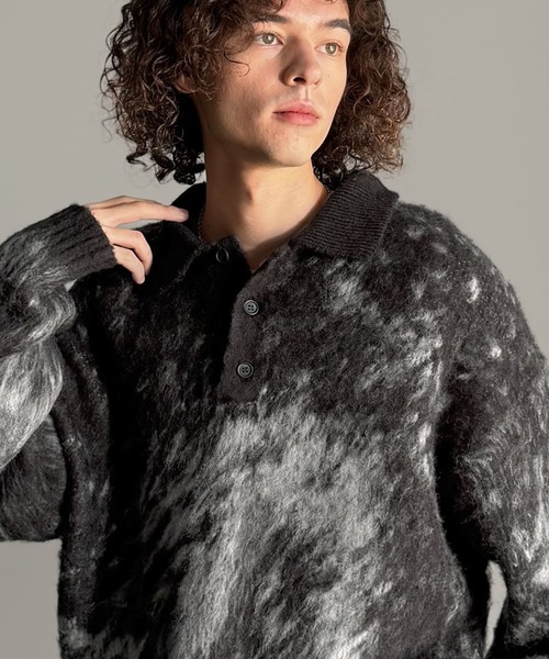 「Classical Origin」 長袖ニット SMALL ネイビー メンズ_画像8