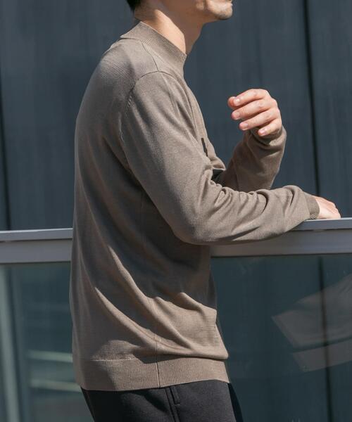 「URBAN RESEARCH ROSSO MEN」 長袖ニット LARGE ベージュ メンズ_画像3