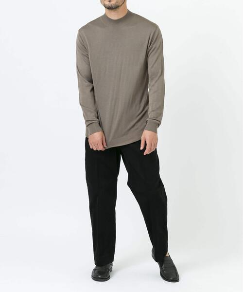 「URBAN RESEARCH ROSSO MEN」 長袖ニット LARGE ベージュ メンズ_画像9