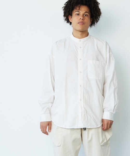 「rehacer」 長袖シャツ LARGE ブルー メンズ_画像5