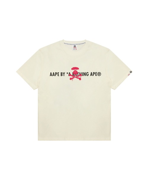 「AAPE BY A BATHING APE」 半袖Tシャツ SMALL ブラック メンズ_画像5