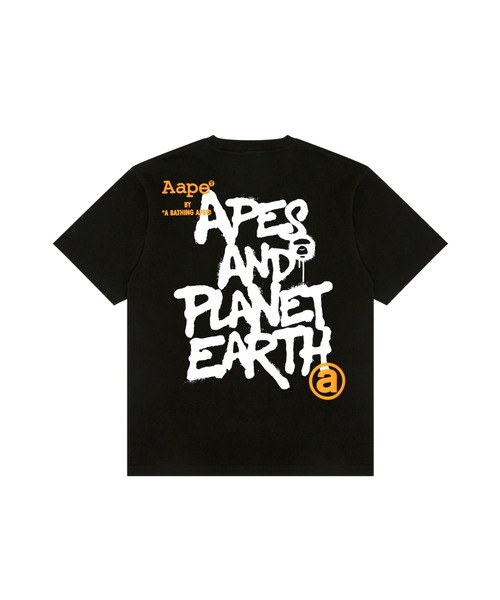 「AAPE BY A BATHING APE」 半袖Tシャツ SMALL ブラック メンズ_画像8