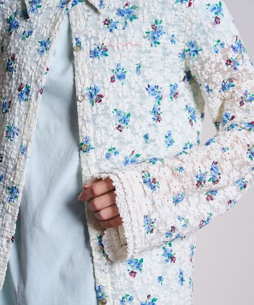 ROSE BUD（ローズバッド） tシャツ (CREOLME)FLORAL LACE TOP