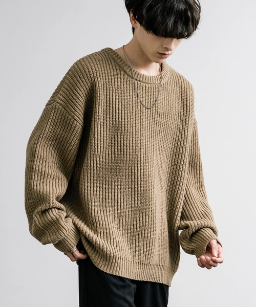 「Rocky Monroe」 長袖ニット X-LARGE チャコール メンズ_画像3