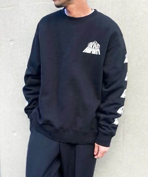 「HUF」 スウェットカットソー L チョコ メンズの画像