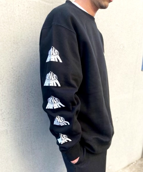 「HUF」 スウェットカットソー L チョコ メンズの画像