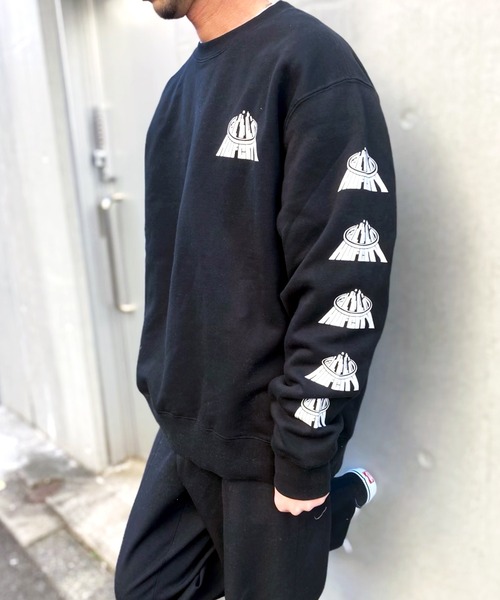 「HUF」 スウェットカットソー L チョコ メンズの画像