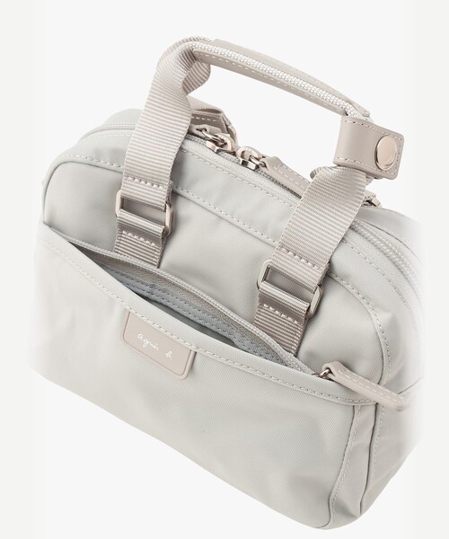 新品タグ付き【アニエスベー】2WAYショルダーバッグ ウエストバッグ 白 agnes b.（アニエスベー） ショルダーバッグ バッグ ナイロン 2way