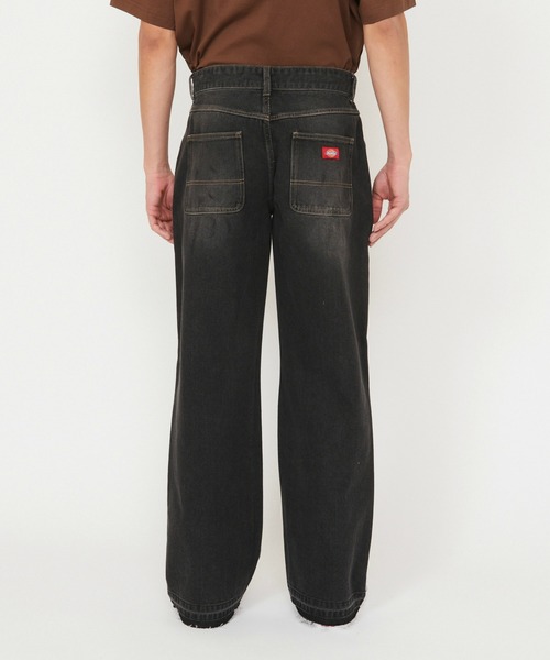 90s メキシコ製 Dickies ダブルニー ワイドデニム 36/30 Dickies（ディッキーズ） ワイドパンツ ジーンズ デニムパンツ