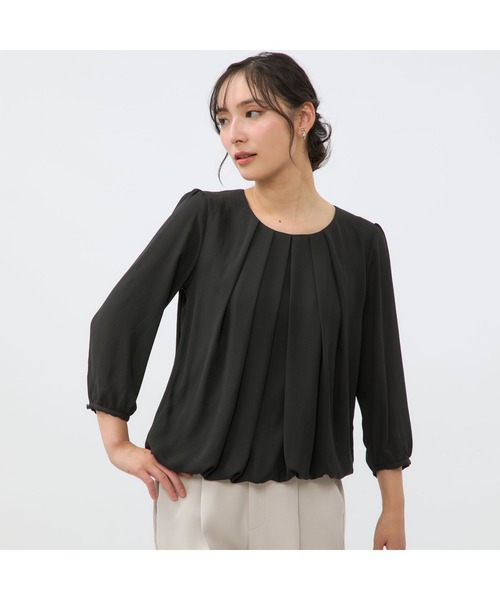 「AOYAMA」 「＆ress」7分袖ブラウス M ライトベージュ レディース_画像9