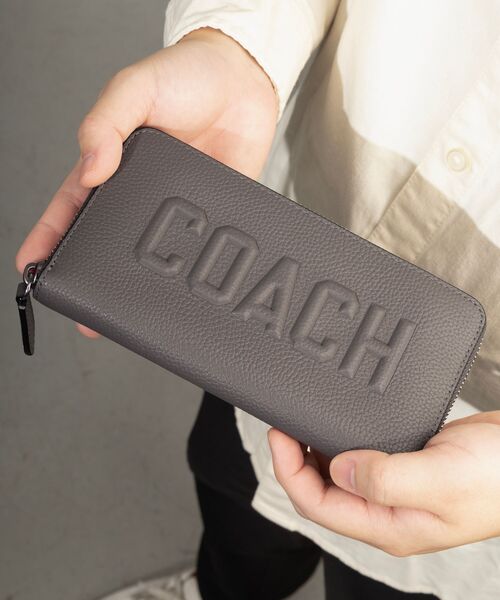 COACH グレー 長財布　交渉可 COACH（コーチ） 財布 ONE グレー系その他 メンズ : ZOZOTOWN Yahoo!店