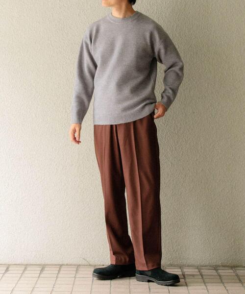 「ITEMS URBANRESEARCH」 長袖ニット LARGE グレー メンズ_画像5