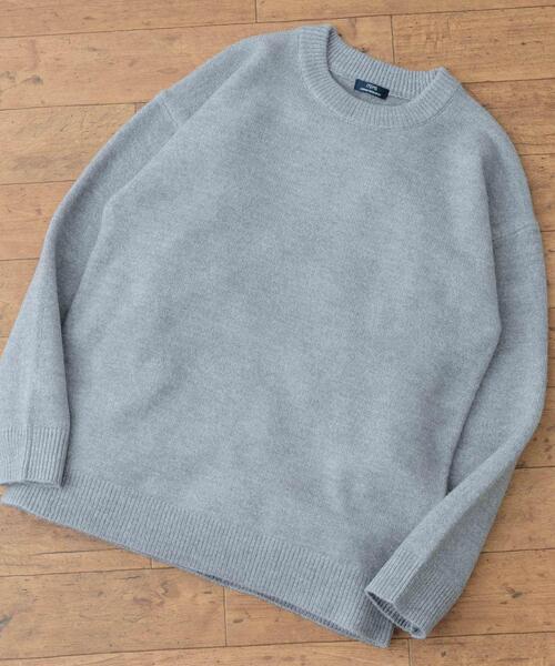 「ITEMS URBANRESEARCH」 長袖ニット LARGE グレー メンズ_画像6