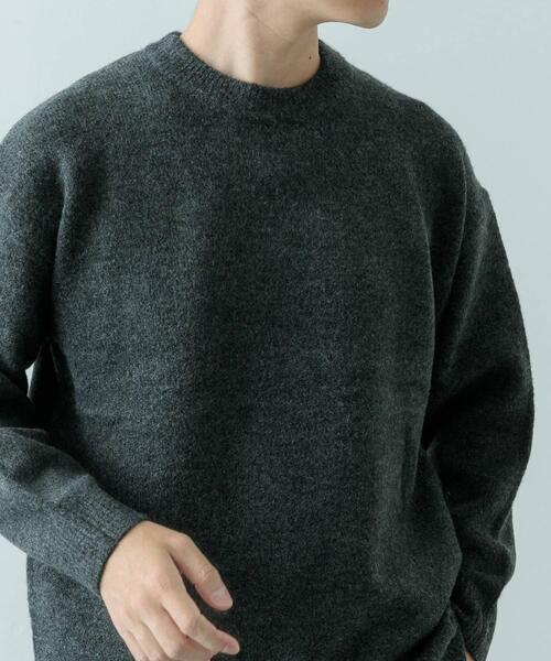 「ITEMS URBANRESEARCH」 長袖ニット LARGE グレー メンズ_画像9
