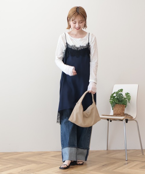 AMERICAN HOLIC（アメリカンホリック） ワンピース レースサテンキャミ