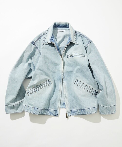 FREAK'S STORE（フリークスストア） デニムジャケット LARGE サックス