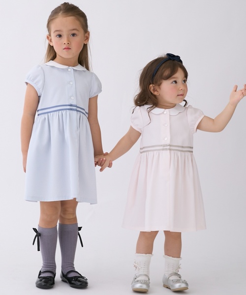 春服 女の子 子供服 まとめ売り 25点セット petit main 古着100 petit main ワンピース 「WINDRY」衿ワンピース キッズ 子供服 女の子