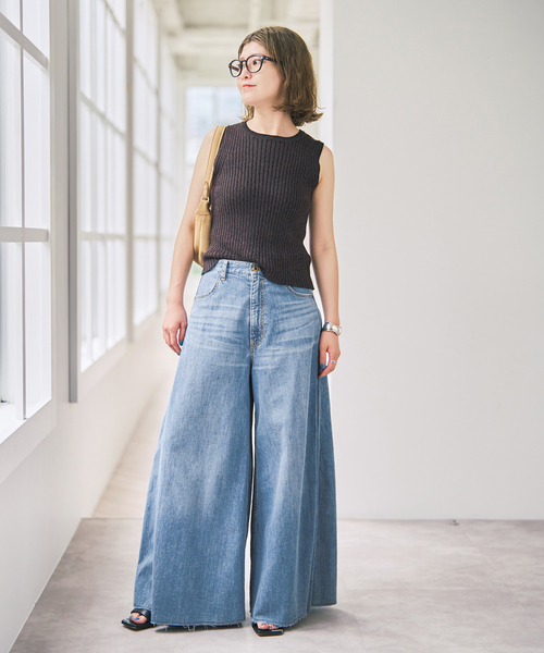 Spick＆Span（スピック アンド スパン） ワイドパンツ ジーンズ デニム