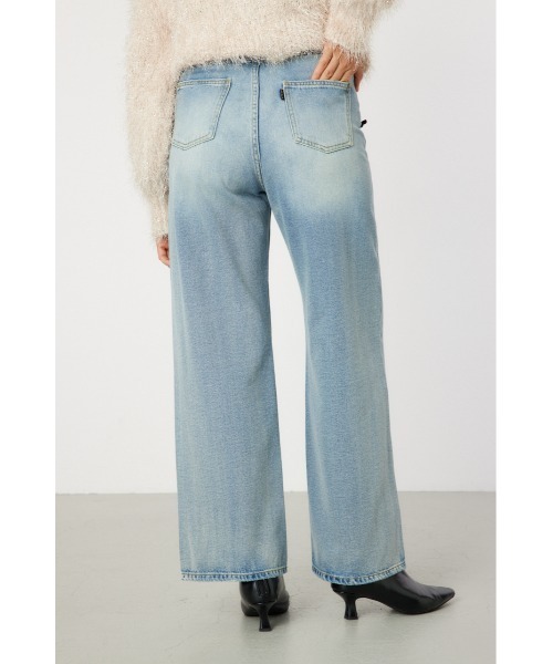「RODEO CROWNS WIDE BOWL」 デニムパンツ MEDIUM ライトブルー レディース_画像4