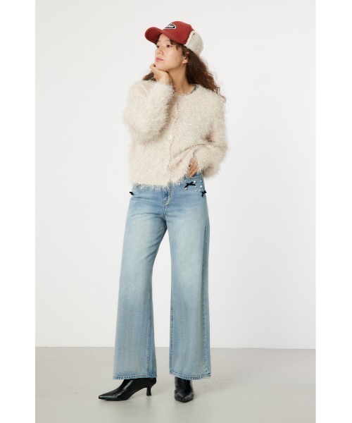 「RODEO CROWNS WIDE BOWL」 デニムパンツ MEDIUM ライトブルー レディース_画像5