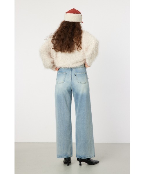 「RODEO CROWNS WIDE BOWL」 デニムパンツ MEDIUM ライトブルー レディース_画像6