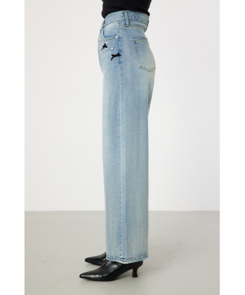 「RODEO CROWNS WIDE BOWL」 デニムパンツ MEDIUM ライトブルー レディース_画像8