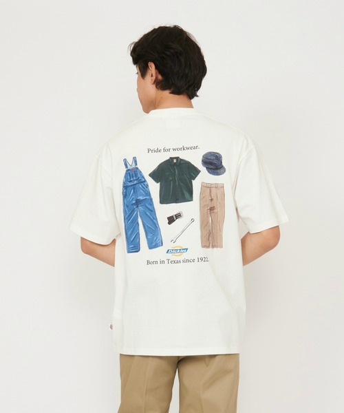 Dickies（ディッキーズ） tシャツ ハンドドローイングTシャツ 半袖 