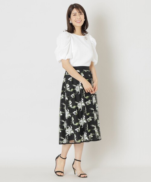 「TO BE CHIC」 半袖ブラウス 40 グリーン系その他3 レディース_画像2