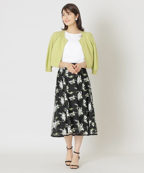 「TO BE CHIC」 半袖ブラウス 40 グリーン系その他3 レディース_画像4