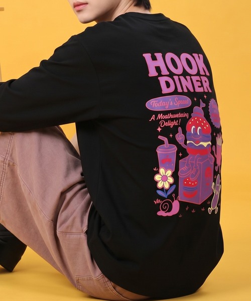 tシャツ HOOK -original- フードキャラクター グラフィックプリント