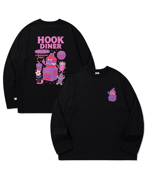 tシャツ HOOK -original- フードキャラクター グラフィックプリント